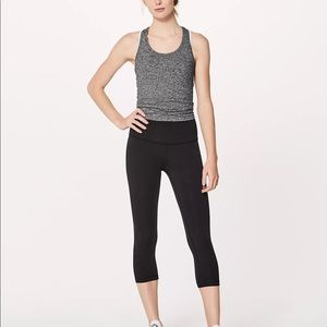 Lululemon cropped wunder under high rise